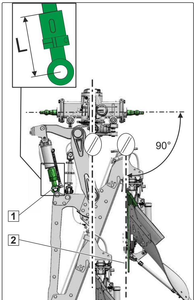 AMAZONE Teres 300 V avec roue combinée - Régler le point de traction - 1