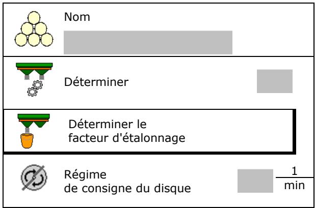 AMAZONE Software ISOBUS pour ZA-TS / ZG-TS - Détérminer le facteur d'étabonnage d'engrais avec la machine à l'arrêt - 1