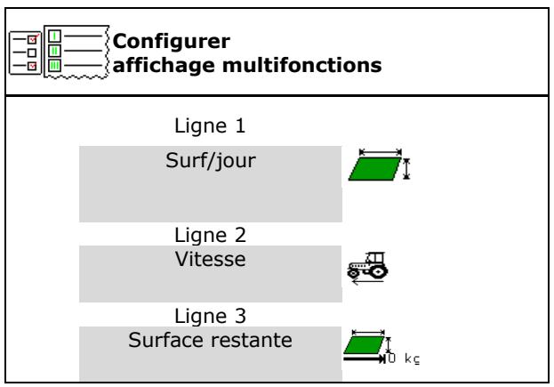 AMAZONE Software ISOBUS pour ZA-TS / ZG-TS - Configurer l'affichage multifonctions - 2