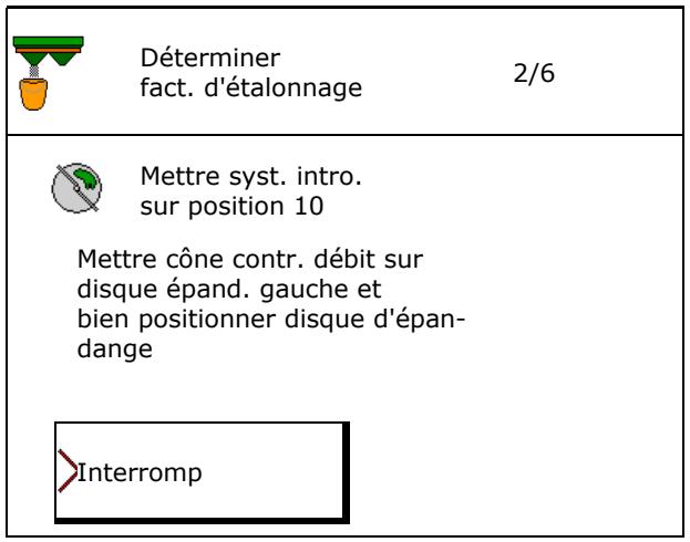 AMAZONE Software ISOBUS pour ZA-TS / ZG-TS - Déterminer le facteur d'étalonnage pour matière spéciale fine - 5
