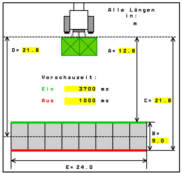 AMAZONE Software ISOBUS pour ZA-V - Géométrie des appareils - 1