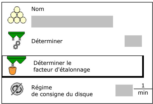 AMAZONE Software ISOBUS pour ZA-V - Détérminer le facteur d'étaconnage d'engrais avec la machine à l'arrêt - 1