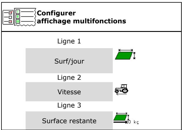 AMAZONE Software ISOBUS pour ZA-V - Configurer l'affichage multifonctions - 2