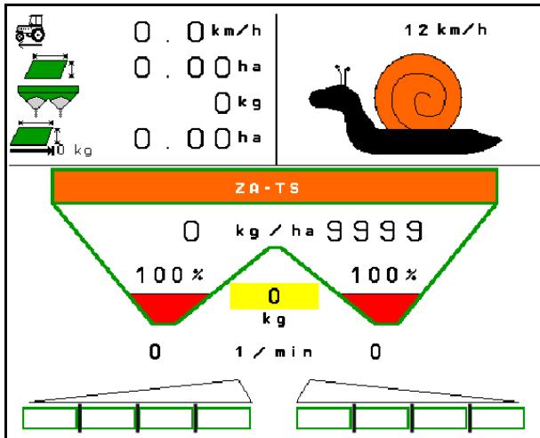 AMAZONE Software ISOBUS pour ZA-V - Procedure lors de l'épandage de matière spéciale fine - 2