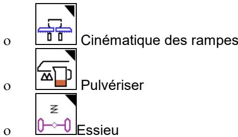 AMAZONE Logiciel ISOBUS Pulvérisateur UF 02 / UX01 / Pantera / FT-P - Appel de groupes de fonctions - 1