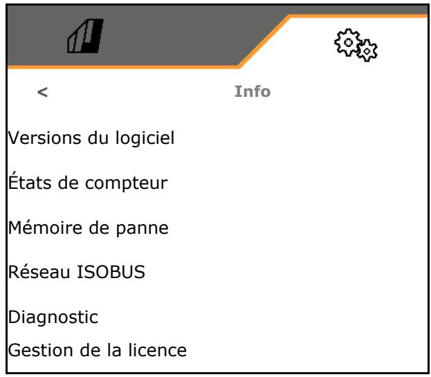 AMAZONE Logiciel ISOBUS Pulvérisateur UF 02 / UX01 / Pantera / FT-P - Info - 1
