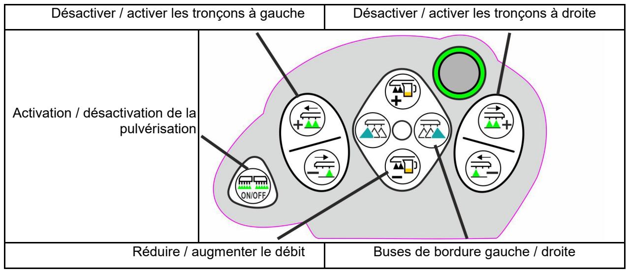 AMAZONE Logiciel ISOBUS Pulvérisateur UF 02 / UX01 / Pantera / FT-P - AmaPilot+ avec affection fixe / affection par défaut - 1