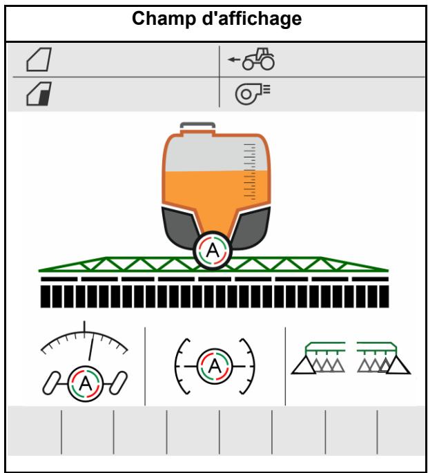 AMAZONE Logiciel ISOBUS Pulvérisateur UF 02 / UX01 / Pantera / FT-P - Menu Tâches - 2