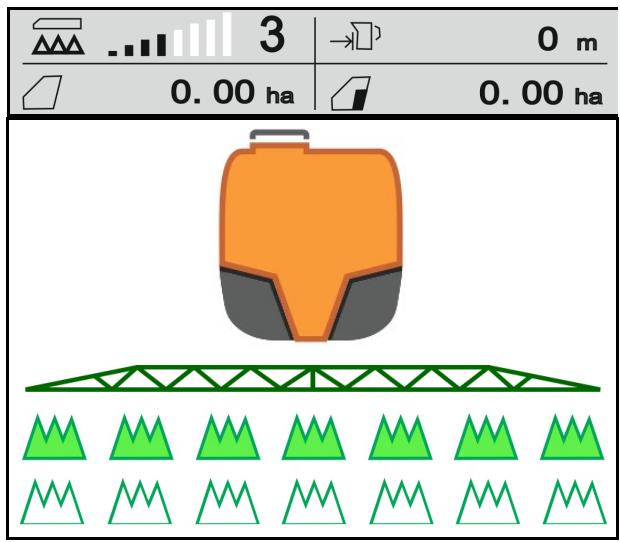 AMAZONE Logiciel ISOBUS Pulvérisateur UF 02 / UX01 / Pantera / FT-P - Demarrer/arrête la pulverisation - 1
