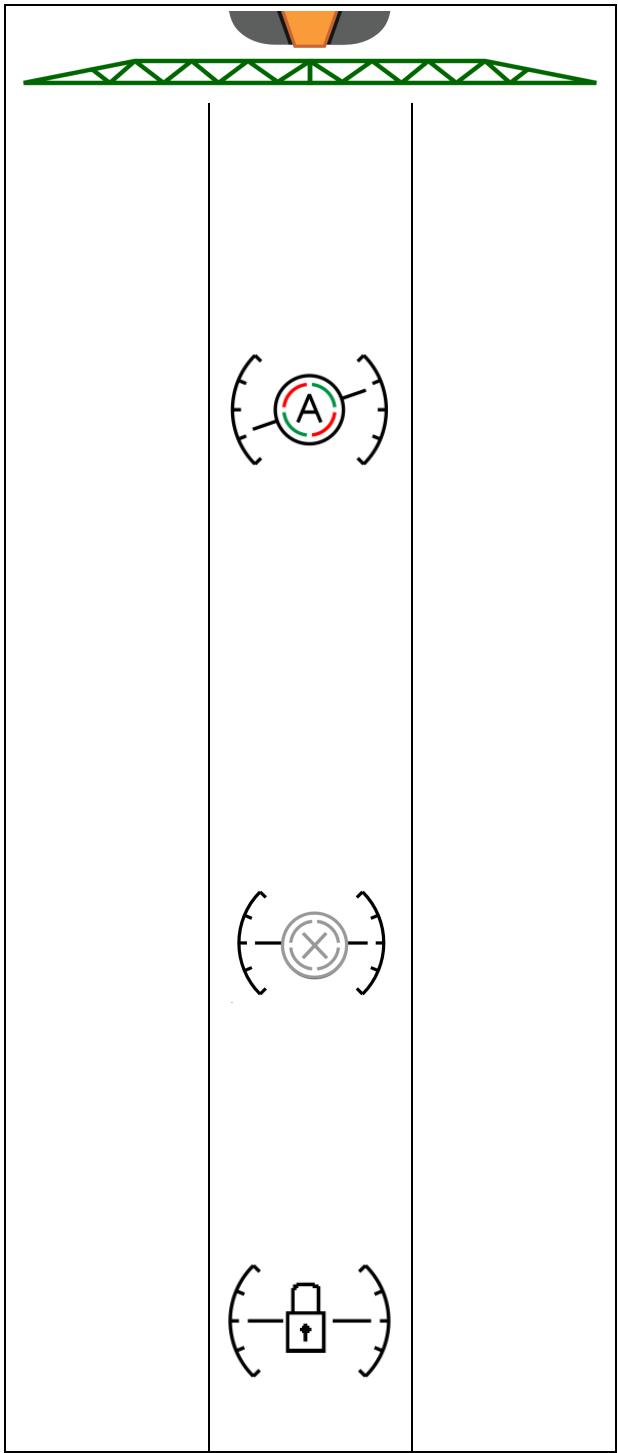 AMAZONE Logiciel ISOBUS Pulvérisateur UF 02 / UX01 / Pantera / FT-P - DistanceControl dans le menu Travail : - 4