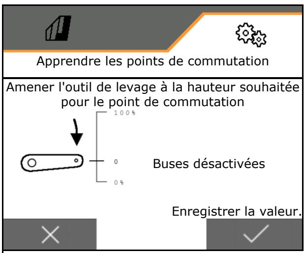 AMAZONE Logiciel ISOBUS Pulvérisateur UF 02 / UX01 / Pantera / FT-P - Apprend les points de commutation - 2
