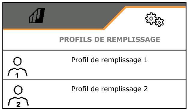 AMAZONE Logiciel ISOBUS Pulvérisateur UF 02 / UX01 / Pantera / FT-P - Creer des profils de replissage - 1