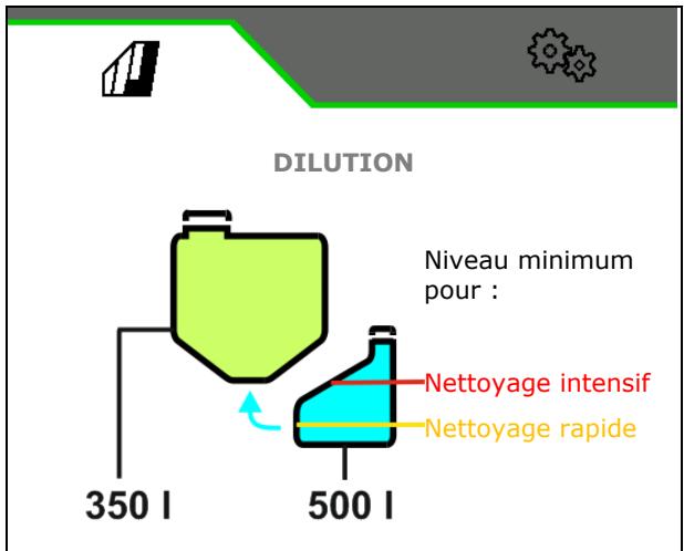 AMAZONE Logiciel ISOBUS Pulvérisateur UF 02 / UX01 / Pantera / FT-P - Diluer - 3