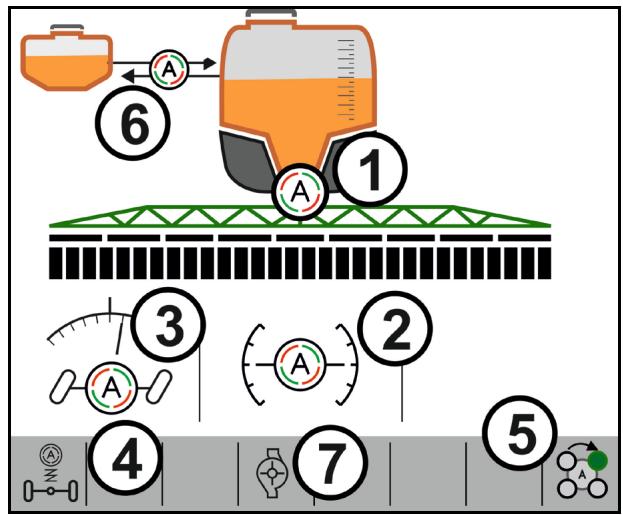 AMAZONE Logiciel ISOBUS Pulvérisateur UF 02 / UX01 / Pantera / FT-P - Activer les fonctions de démarrage - 2