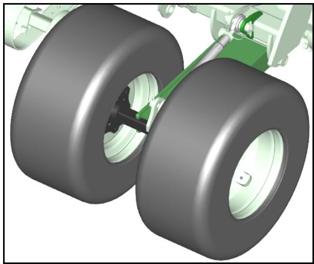 AMAZONE Catros+ 7003-2TX - Alignement du tirant sur les roues de jauge - 2
