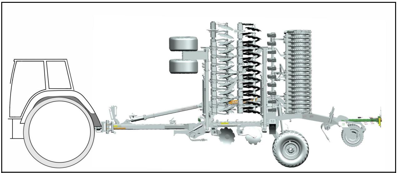 AMAZONE Catros+ 9003-2TX - Machine en position de transport - 1