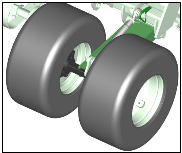 AMAZONE Catros+ 9003-2TX - Alignement du tirant sur les roues de jauge - 2