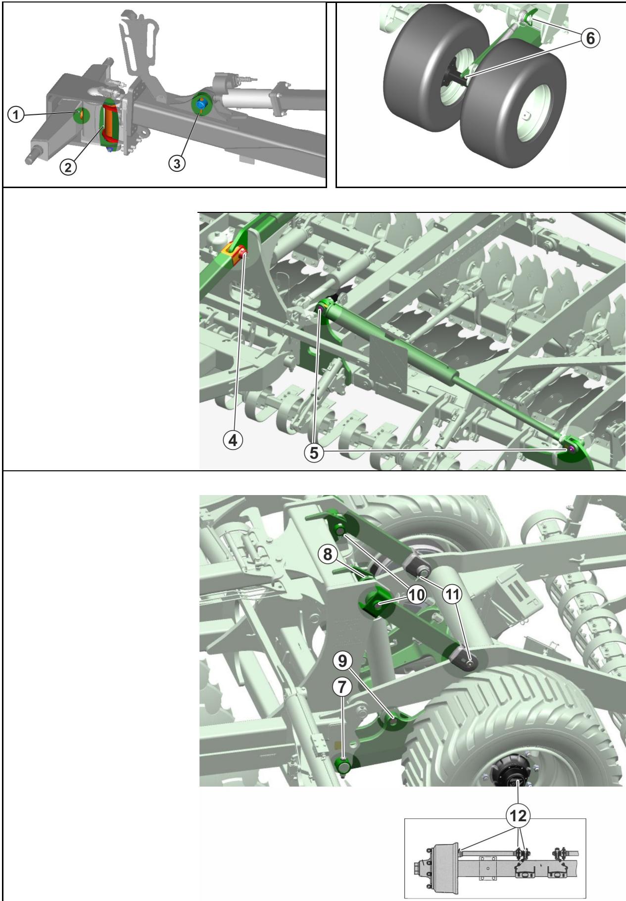 AMAZONE Catros+ 9003-2TX - Planning de lubrification - 1