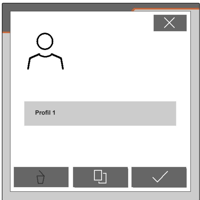 AMAZONE Logiciel ISOBUS Bineuse - Renommage d'un profil - 3