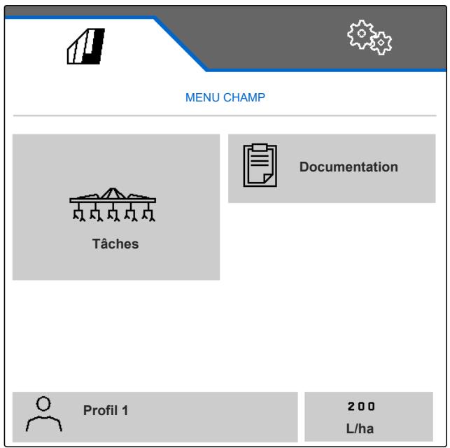 AMAZONE Logiciel ISOBUS Bineuse - Renommage d'un profil - 1