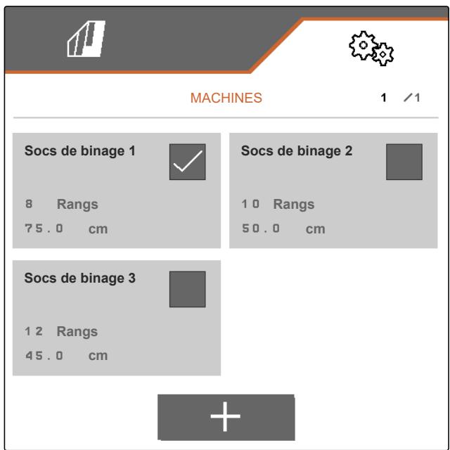 AMAZONE Logiciel ISOBUS Bineuse - Gérer les profils machine - 1