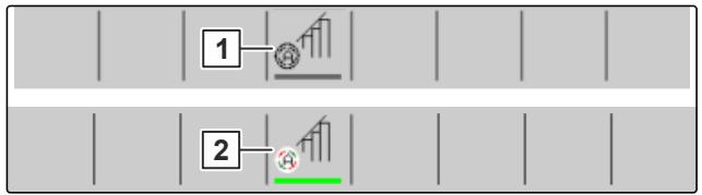 AMAZONE Logiciel ISOBUS Bineuse - Barre d'état - 1
