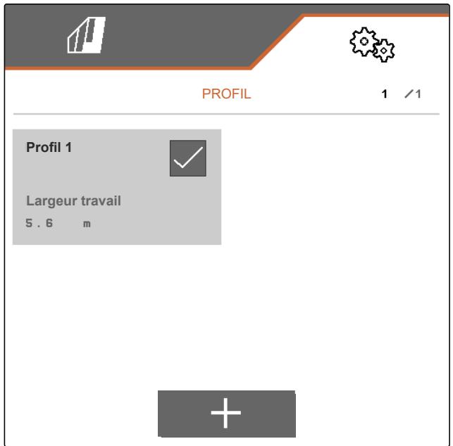 AMAZONE Logiciel ISOBUS Bineuse - Création d'un nouveau profil - 2