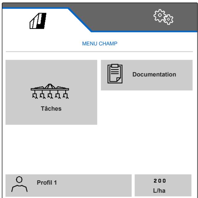 AMAZONE Logiciel ISOBUS Bineuse - Activation du profil - 1