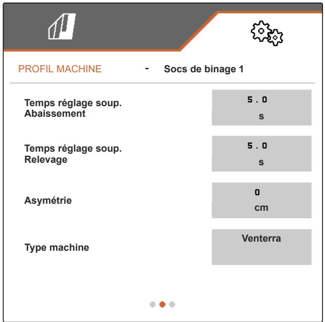 AMAZONE Logiciel ISOBUS Bineuse - Régler une asymétrie - 2
