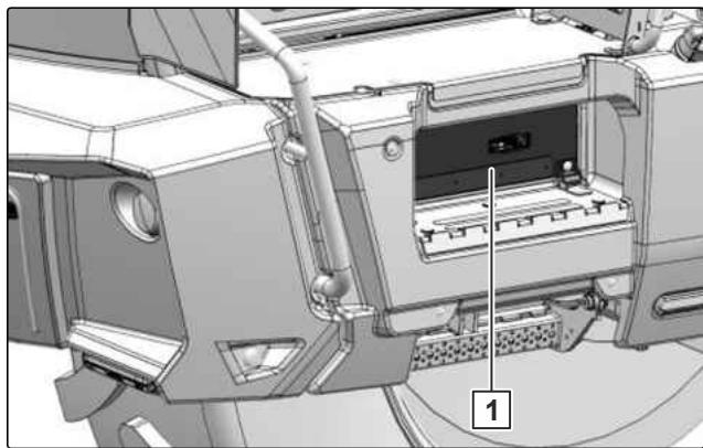 AMAZONE Pantera 7004 - Recouvrements et compartments à l'extérieur de la cabine - 1