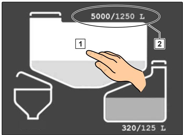 AMAZONE Pantera 7004 - Menu Cuve de liquide de pulverisation - 3