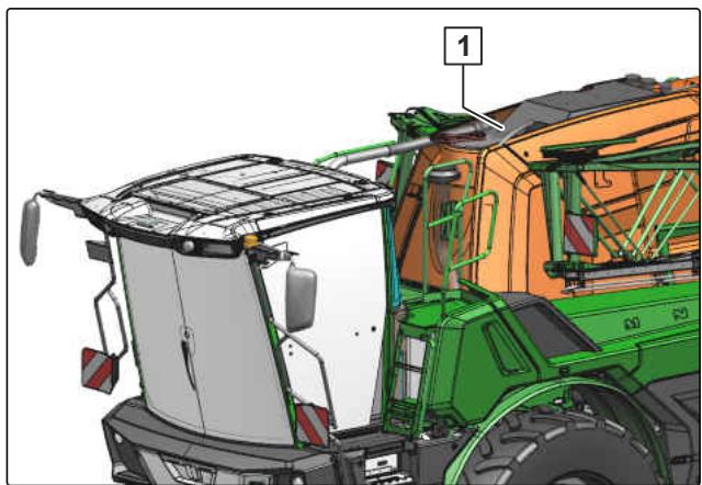 AMAZONE Pantera 7004 - Protection thermique sur le cheminement des gaz d'échéppement - 1