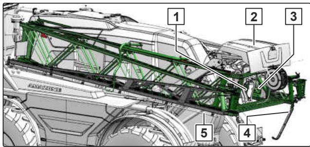 AMAZONE Pantera 7004 - Verrouillage des tronçons - 1