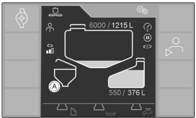 AMAZONE Pantera 7004 - Fonctions du menu Travail - 1
