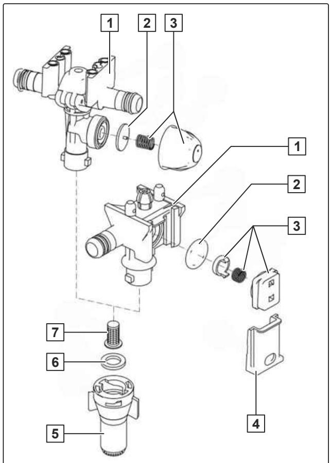 AMAZONE Pantera 7004 avec pack Confort CP - Corps de buse avec clapet à diaphragme - 1