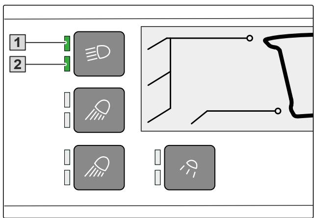 AMAZONE Pantera 7004 avec pack Confort CP - Utiliser le projecteur de travail - 1