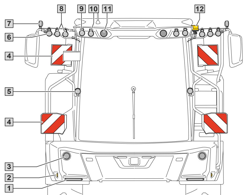 AMAZONE Pantera 7004 avec pack Confort CP - Éclairage de conduite, signalisation et projecteurs de travail - 1