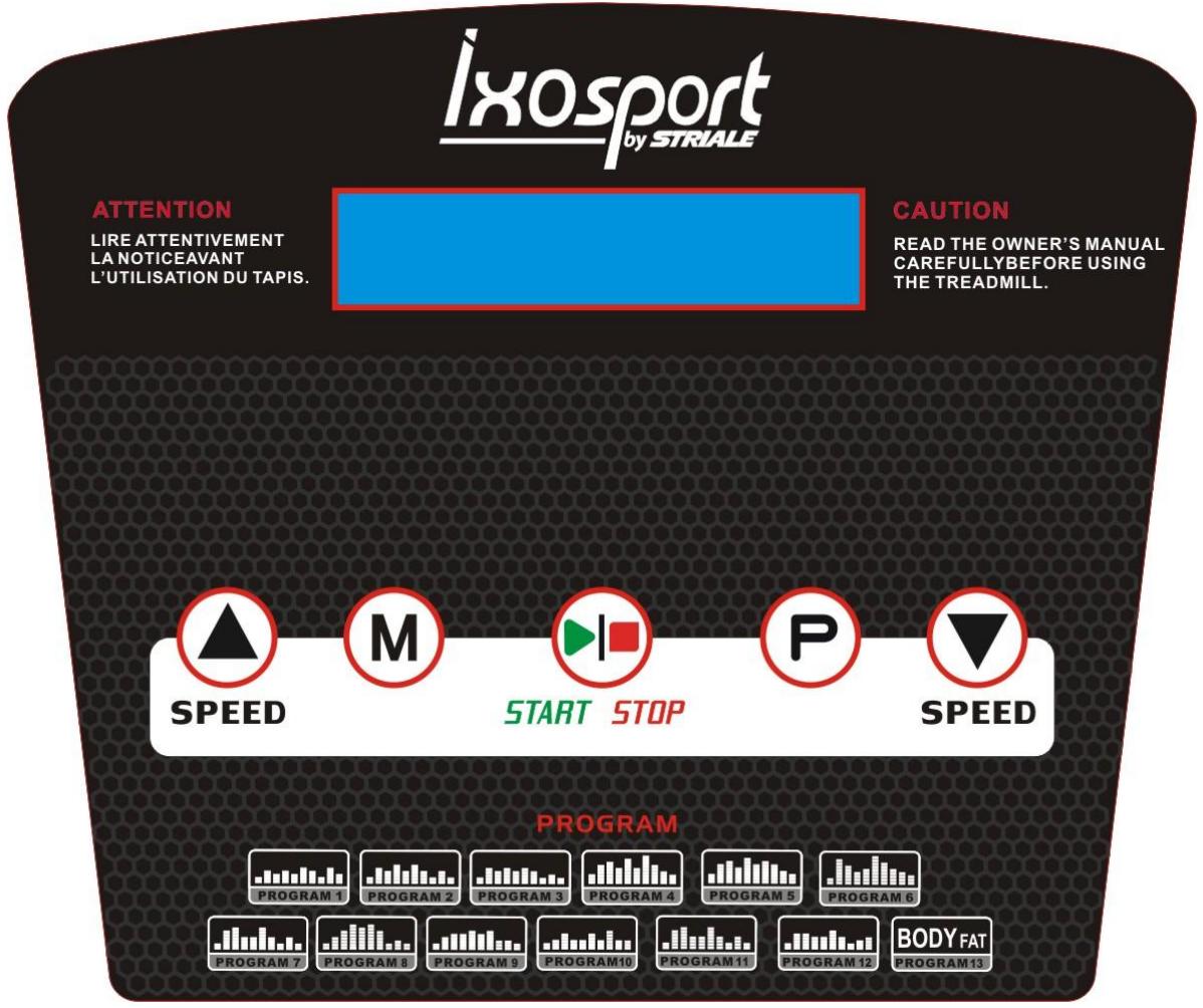 CARE FITNESS IXO-732 - CONSOLE PANEL - 1