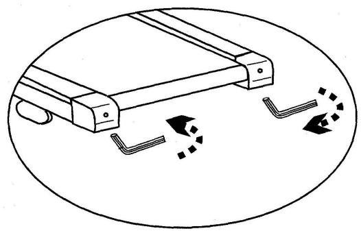 CARE FITNESS IXO-732 - Centering the running belt - 2
