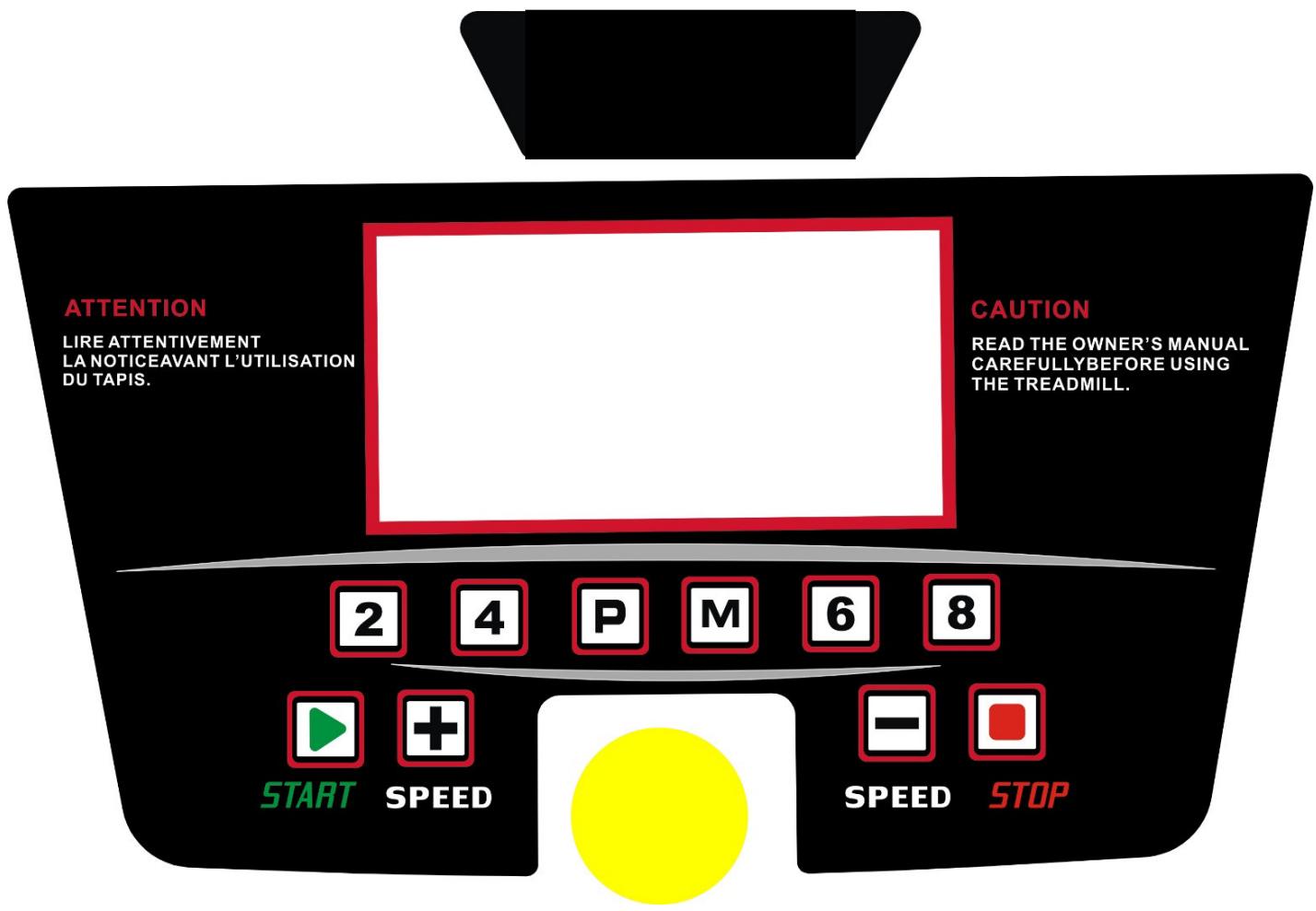 CARE FITNESS CT-5588-2 - KINOMAP - PANNELLO DI CONTROLLO - 1