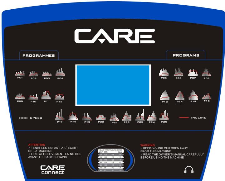 CARE FITNESS CT-5584 - 18km/h - Kinomap - Computer instruction - 1