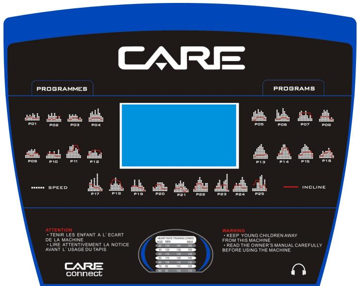 CARE FITNESS CT-5584 - 18km/h - Kinomap - Istruzioni per il computer - 1