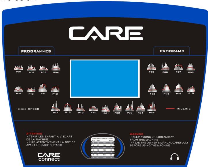 CARE FITNESS CT-5584 - 18km/h - Kinomap - INLINE INSTRUCTIONS - 1