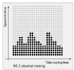 CARE FITNESS 25km/h - CARE - CLUB RUNNER - Program Matrix graphics and body mass index reference table Custom program graphics - 3