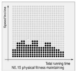 CARE FITNESS 25km/h - CARE - CLUB RUNNER - Program Matrix graphics and body mass index reference table Custom program graphics - 15