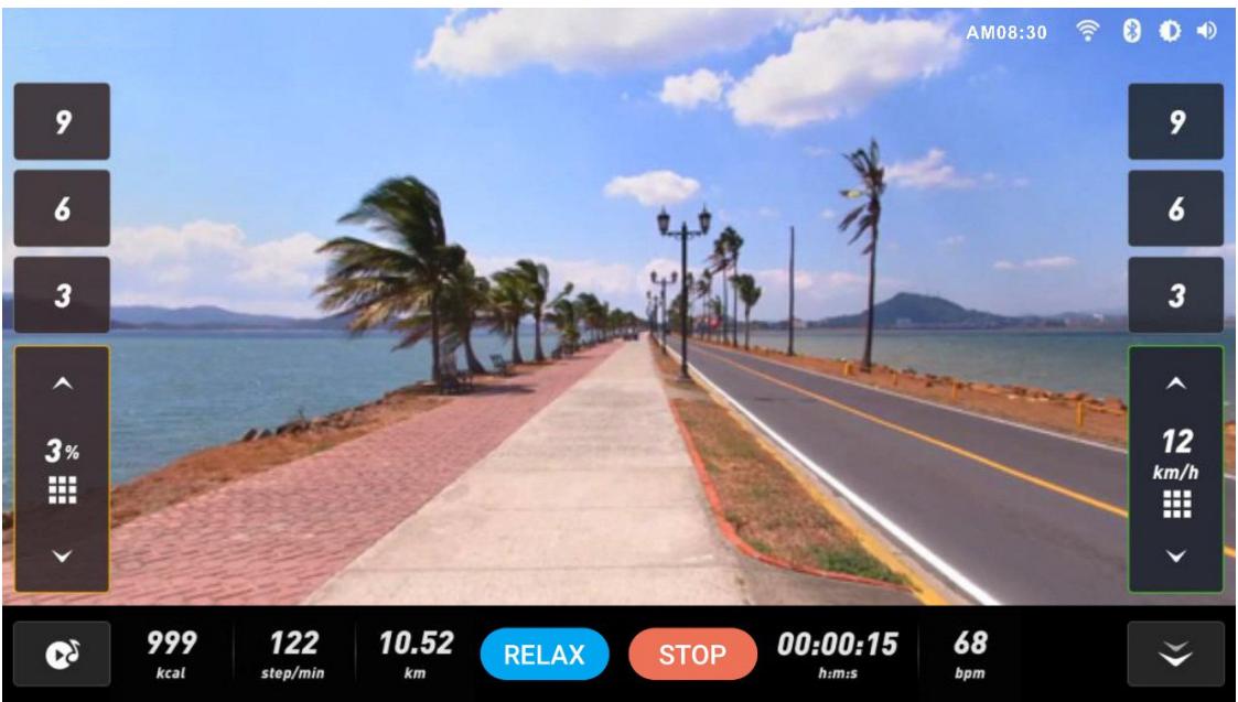 CARE FITNESS 25km/h - CARE - CLUB RUNNER écran TFT - Real mode - 2