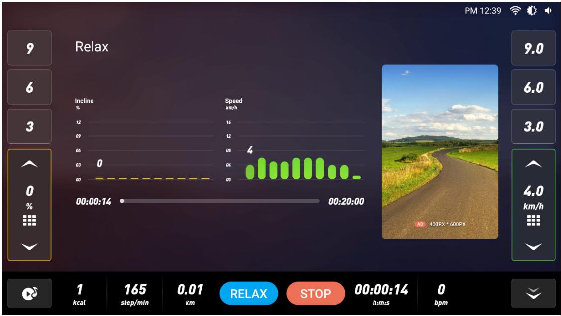 CARE FITNESS 25km/h - CARE - CLUB RUNNER écran TFT - Training mode - 2