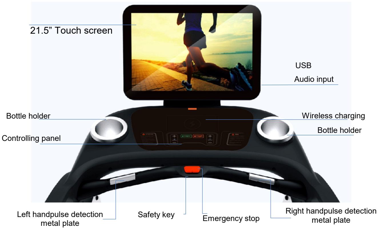 CARE FITNESS 25km/h - CARE - CLUB RUNNER écran TFT - Display screen instruction - 1