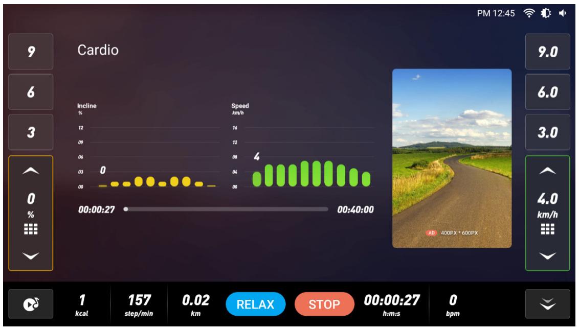 CARE FITNESS 25km/h - CARE - CLUB RUNNER écran TFT - Programme d'entrainement - 3