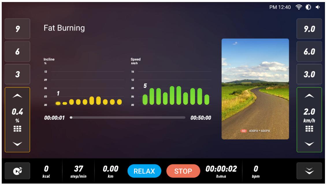 CARE FITNESS 25km/h - CARE - CLUB RUNNER écran TFT - Programme d'entrainement - 4
